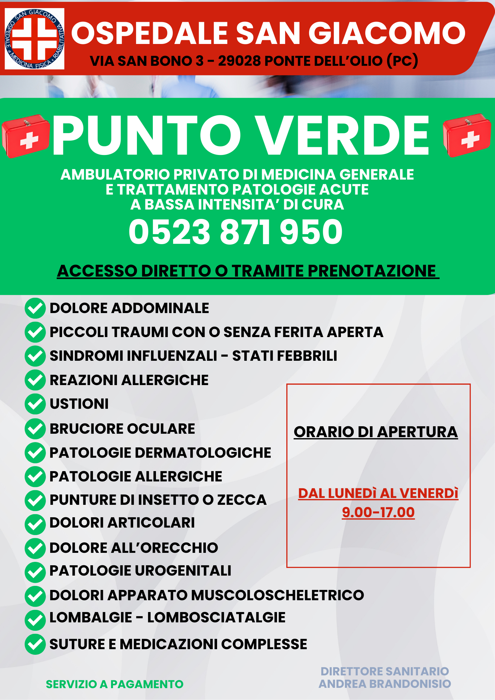 punto verde nuovi orari